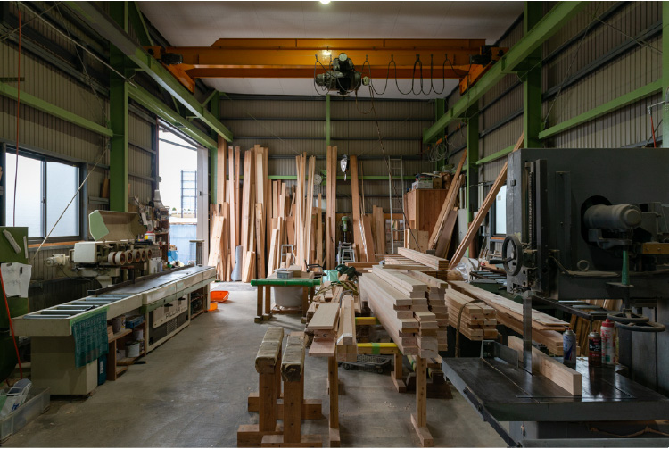 宮本建築の工場